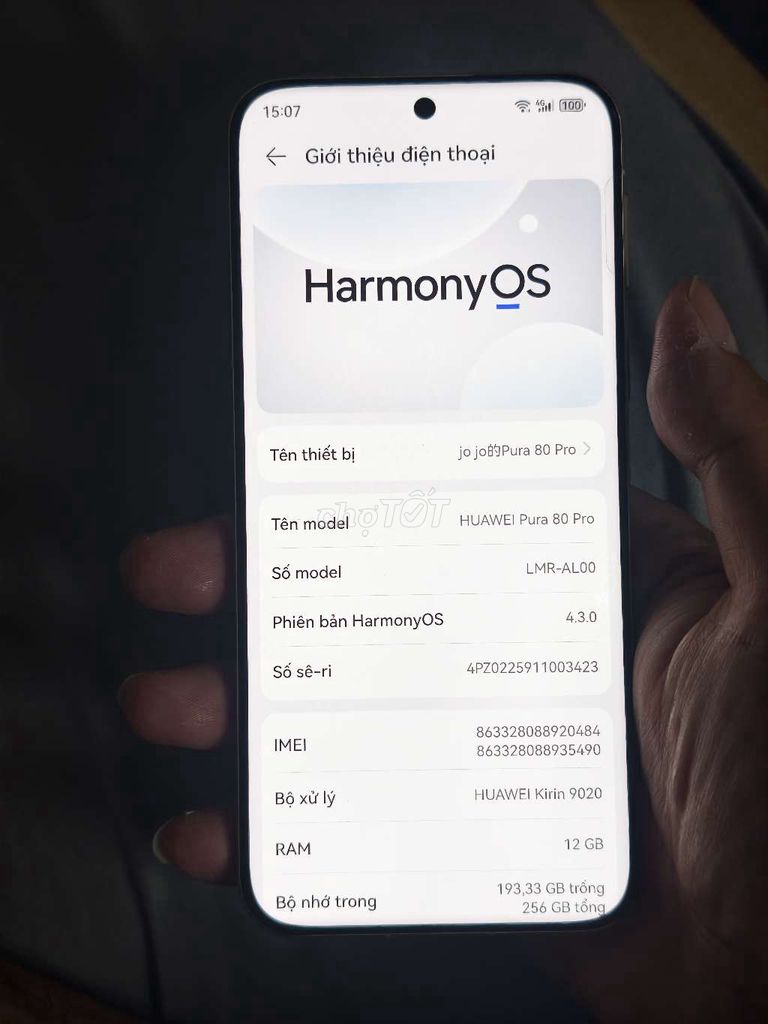 Huawei Pura 80 Pro 256GB Vàng . Mua bán Điện thoại tại Huyện Đức Trọng Lâm Đồng được đăng bởi hai hình 1