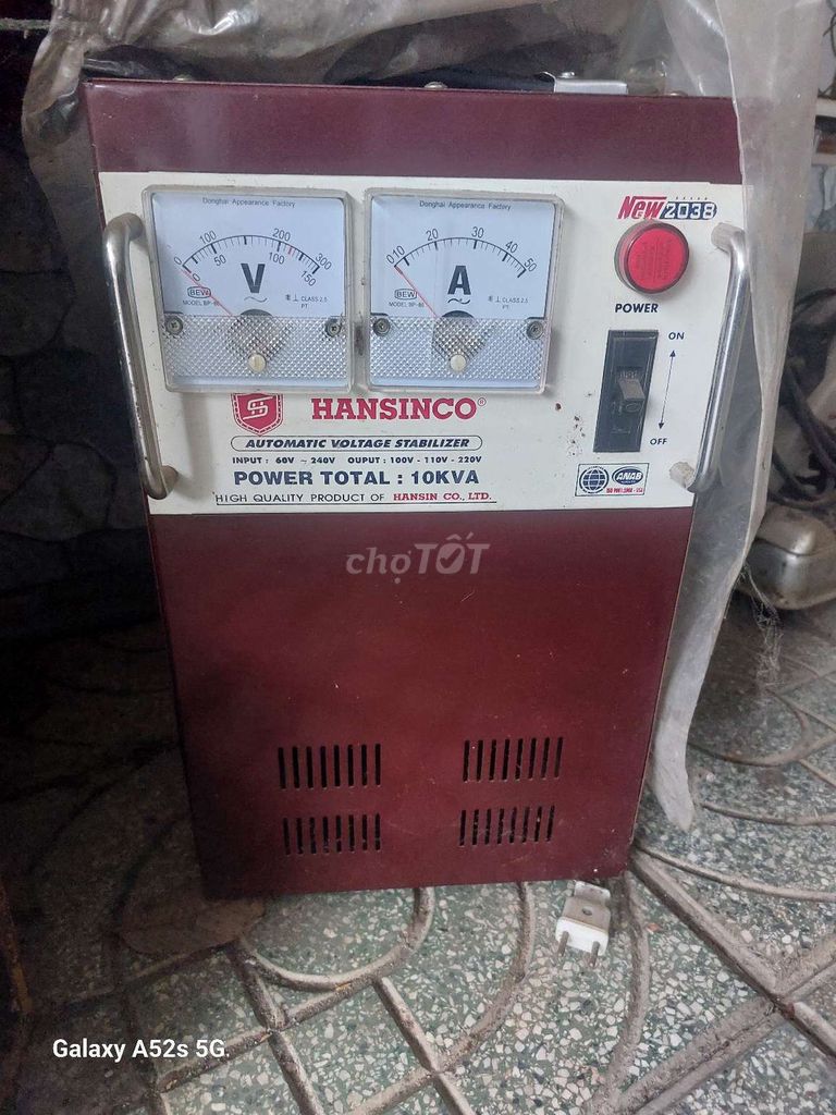 Ổn áp Hansinco New 203B. Mua bán Đồ chuyên dụng, Giống nuôi trồng tại Thị xã Bến Cát Bình Dương được đăng bởi Sơn Hồ hình 1