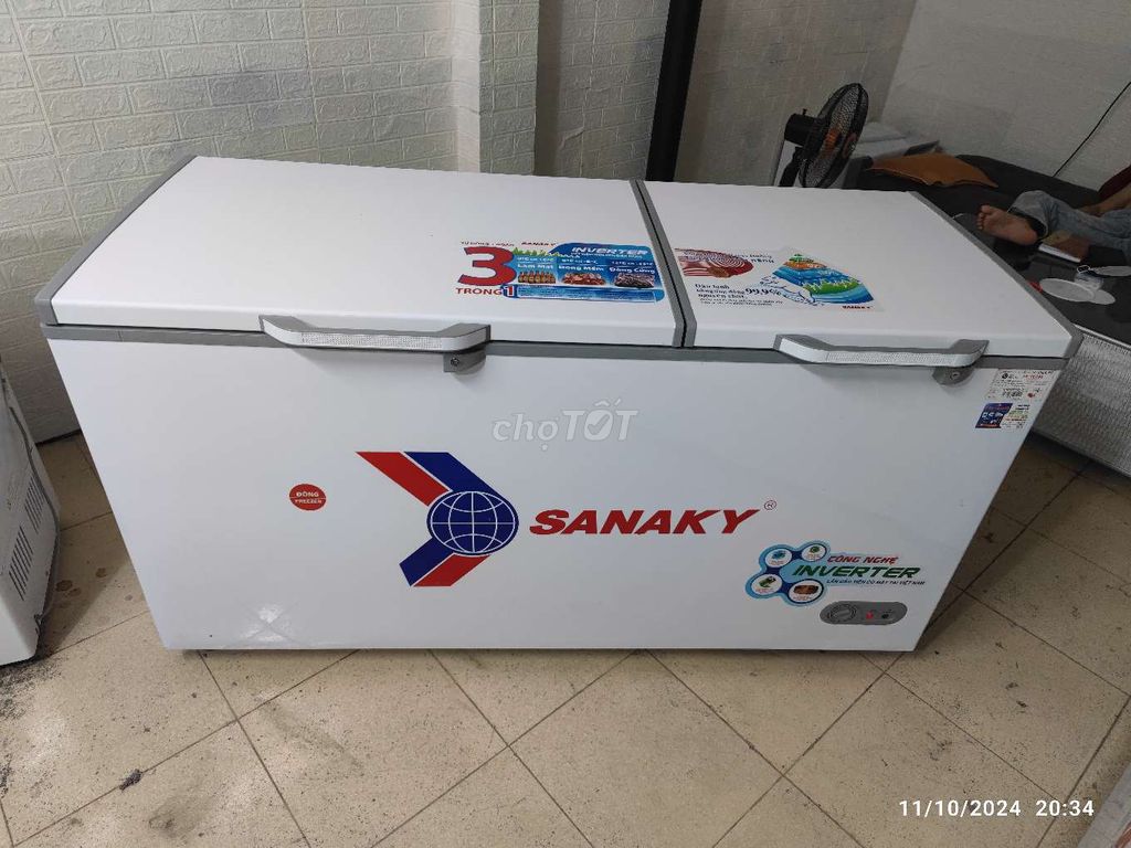 Tủ đông Sanaky inverter 660l bảo hành hãng 2/2025