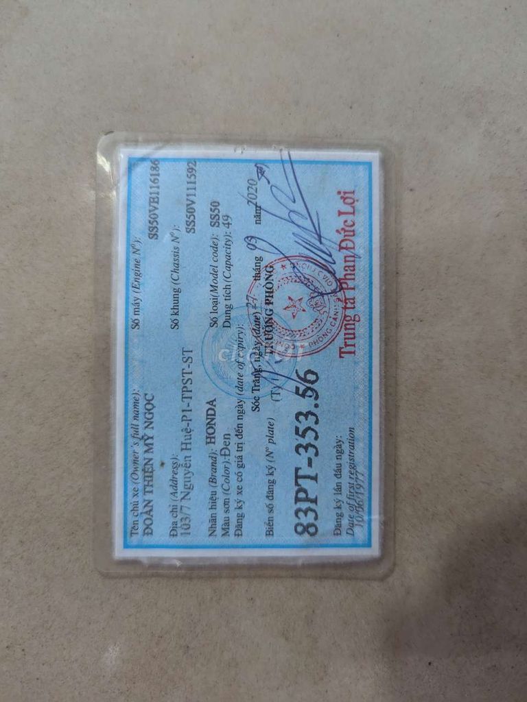 Bán xe 72 ss50V sơn mới giả zin sáng bóng. Mua bán Xe máy tại Thị xã Ngã Năm Sóc Trăng được đăng bởi Đăng hình 4