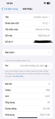 cần bán iphone 14 plus 512gb. Mua bán Điện thoại tại Quận Liên Chiểu Đà Nẵng được đăng bởi Huyenthanh