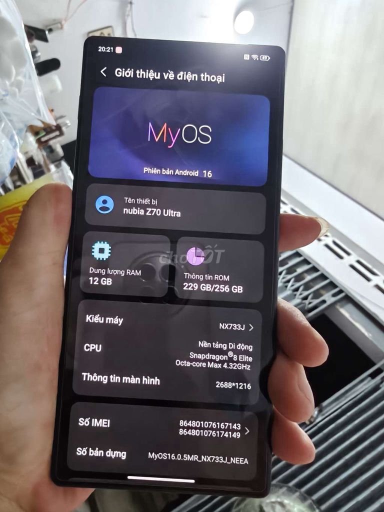 Nubia Z70 Ultra Lai Gaming , 144hz. Mua bán Điện thoại tại Thành phố Bến Tre Bến Tre được đăng bởi Từ Tuấn Bến Tre hình 1