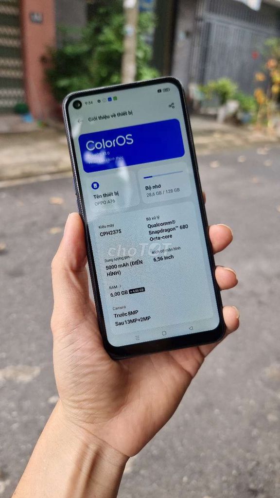 Oppo A76 Ram 6/128G. Mua bán Điện thoại tại Quận Liên Chiểu Đà Nẵng được đăng bởi Bảo Lâm hình 4