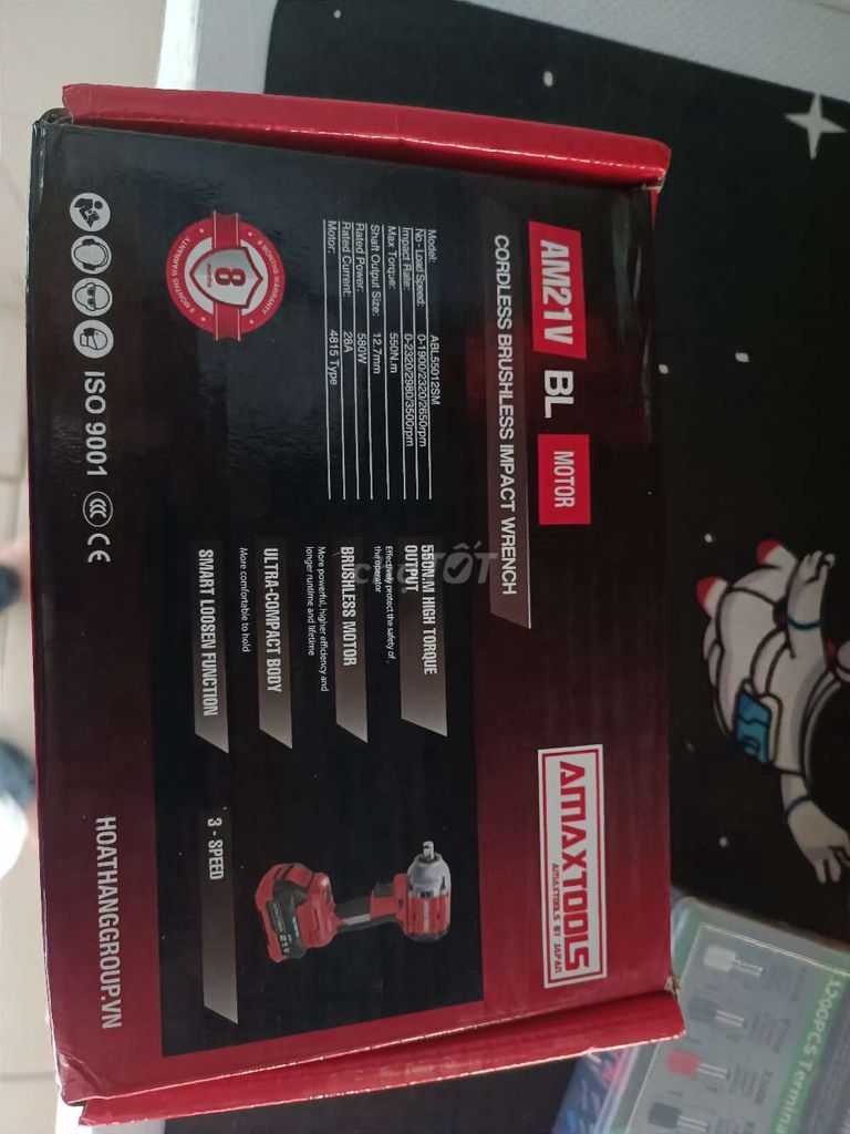 Máy siết bu lông AMAXTOOLS ABL55012SM Đỏ. Mua bán Đồ chuyên dụng, Giống nuôi trồng tại Thành phố Bà Rịa Bà Rịa - Vũng Tàu được đăng bởi Thanh Tân  hình 1