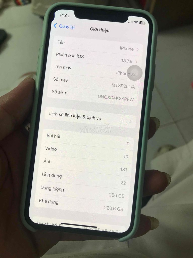 iPhone Xs 256gb quốc tế giá hợp lý cho ai cần. Mua bán Điện thoại tại Quận Thanh Xuân Hà Nội được đăng bởi Anh Đức hình 1