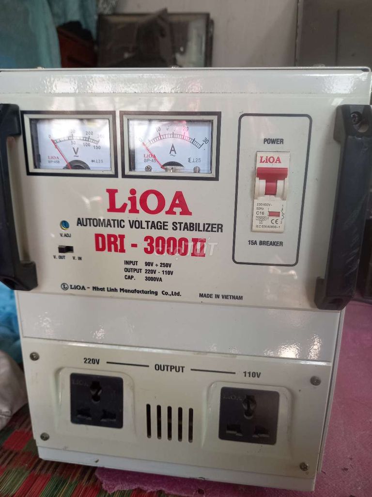 Ổn áp Lioa DRI - 3000 II 3000VA Việt Nam. Mua bán Nội thất, đồ gia dụng khác tại Huyện Châu Thành Trà Vinh được đăng bởi Tấn Dư hình 1
