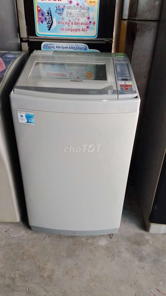 Máy giặt Aqua cửa trên 7.2kg Trắng Nano AG+. Mua bán Máy giặt tại Thị xã Tân Uyên Bình Dương được đăng bởi Điện Lạnh Hoàng Bảo hình 1
