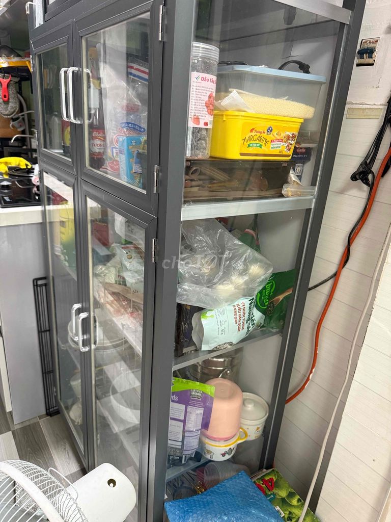 Tủ Nhôm Kính Xinfa Xám 1m2x80cm Mới 95%. Mua bán Tủ, kệ gia đình tại Quận 6 Tp Hồ Chí Minh được đăng bởi Minh Sang hình 1
