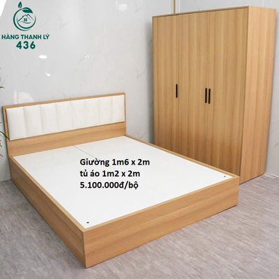 Bộ Giường Tủ Gỗ Thiết Kế Hiện Đại Mới 99%. Mua bán Giường, chăn ga gối nệm tại Quận Bình Tân Tp Hồ Chí Minh được đăng bởi Thanh Lý Thanh Tuấn