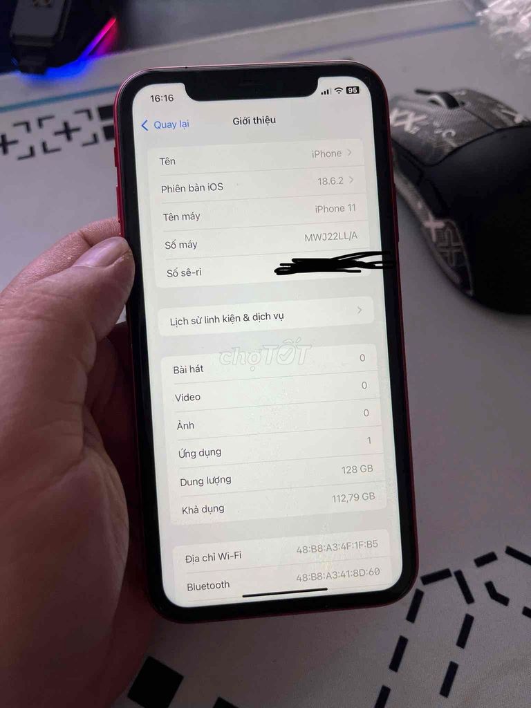 Apple iPhone 11 128GB Đỏ. Mua bán Điện thoại tại Quận Thanh Xuân Hà Nội được đăng bởi Ngô Tiến Thành hình 1