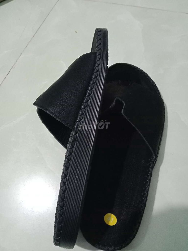 Dép da chữ H đế may chắn chắc. Mua bán Giày dép tại Thành phố Bến Tre Bến Tre được đăng bởi bến tre quê tôi hình 1