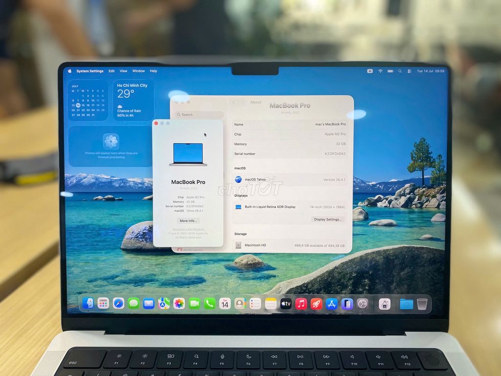 MacBook Pro 14inch M2 Pro Ram 32Gb SSD 512Gb. Mua bán Laptop tại Quận 10 Tp Hồ Chí Minh được đăng bởi Lapvn hình 1