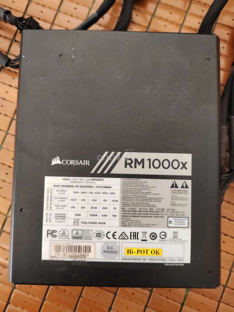 nguồn corsair rm1000x. Mua bán Linh kiện (RAM, Card...) tại Thị xã Tân Uyên Bình Dương được đăng bởi Jacket hình 1