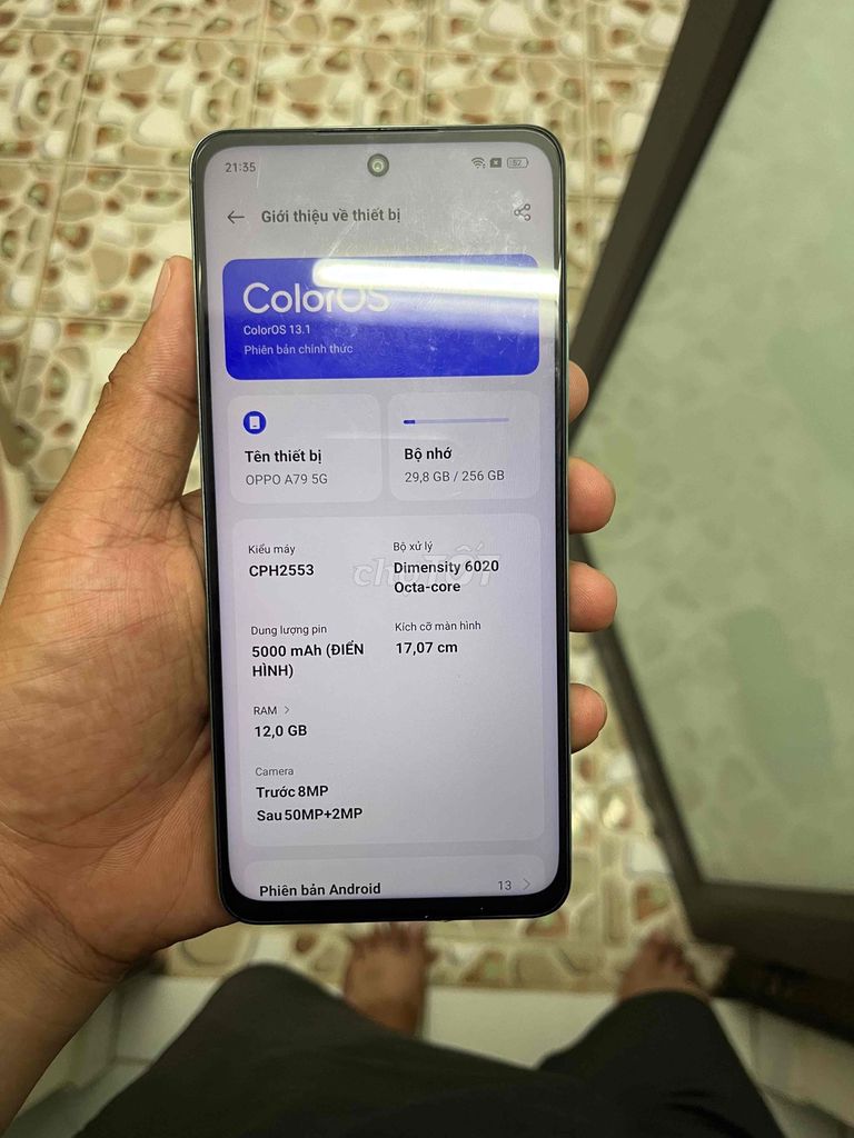 Oppo A79 5G 256GB Xanh ngọc. Mua bán Điện thoại tại Quận Kiến An Hải Phòng được đăng bởi thang hình 1