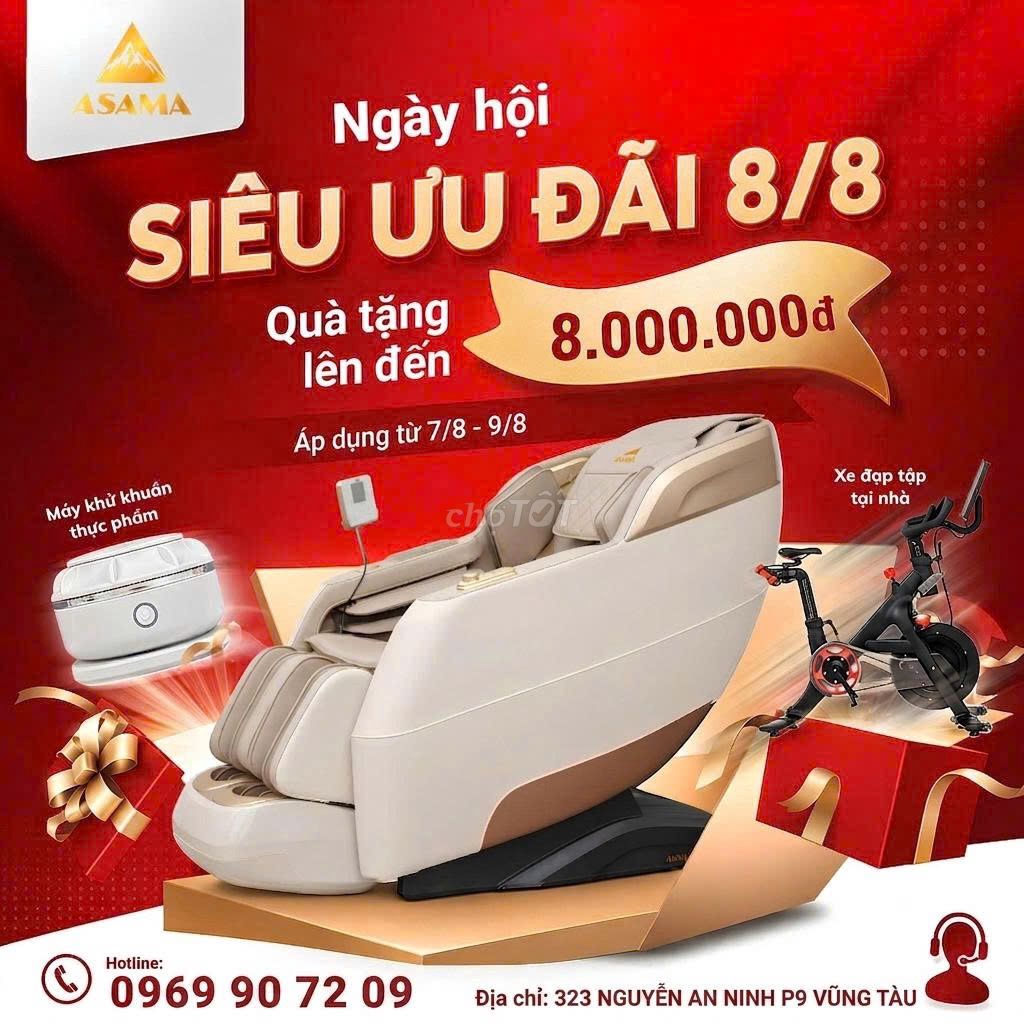 Ghế massage ASAMA Kem Nâu. Mua bán Bàn ghế tại Thành phố Vũng Tàu Bà Rịa - Vũng Tàu được đăng bởi Tram Nguyen hình 1