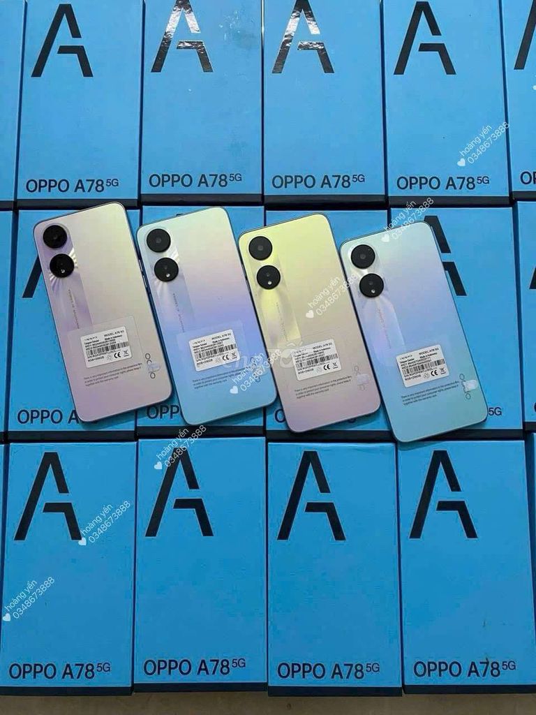 Oppo A78 256GB vàng hồng mới nguyên hộp