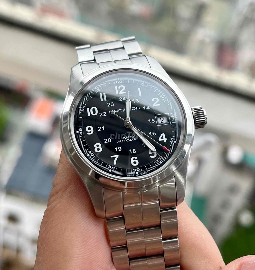 Hamilton Khaki Field H70455133 38mm Đen. Mua bán Đồng hồ tại Quận Bắc Từ Liêm Hà Nội được đăng bởi binhnguyen hình 1