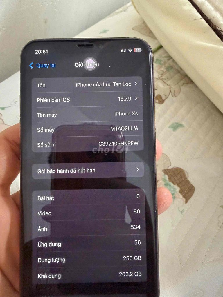 iPhone XS 256GB Vàng. Mua bán Điện thoại tại Quận Long Biên Hà Nội được đăng bởi Lưu Tấn Lộc hình 1
