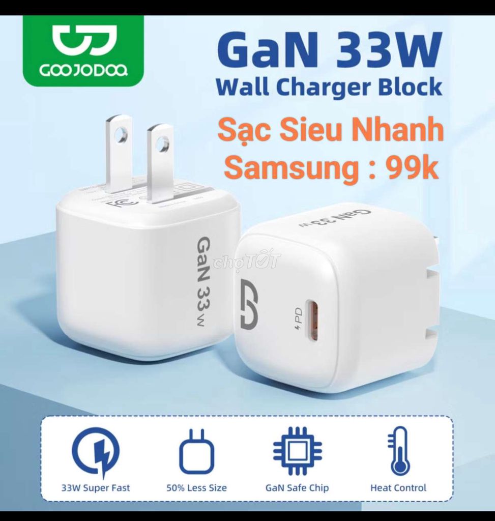 Khuyến Mãi Sạc Siêu Nhanh 33w cho Samsung