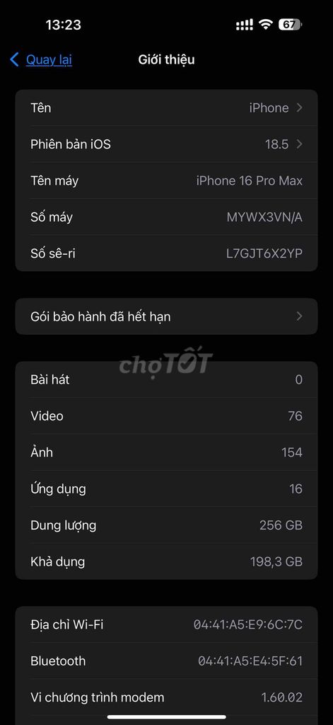 iphone 16 promax. Mua bán Điện thoại tại Huyện Hòa Vang Đà Nẵng được đăng bởi King Le hình 1