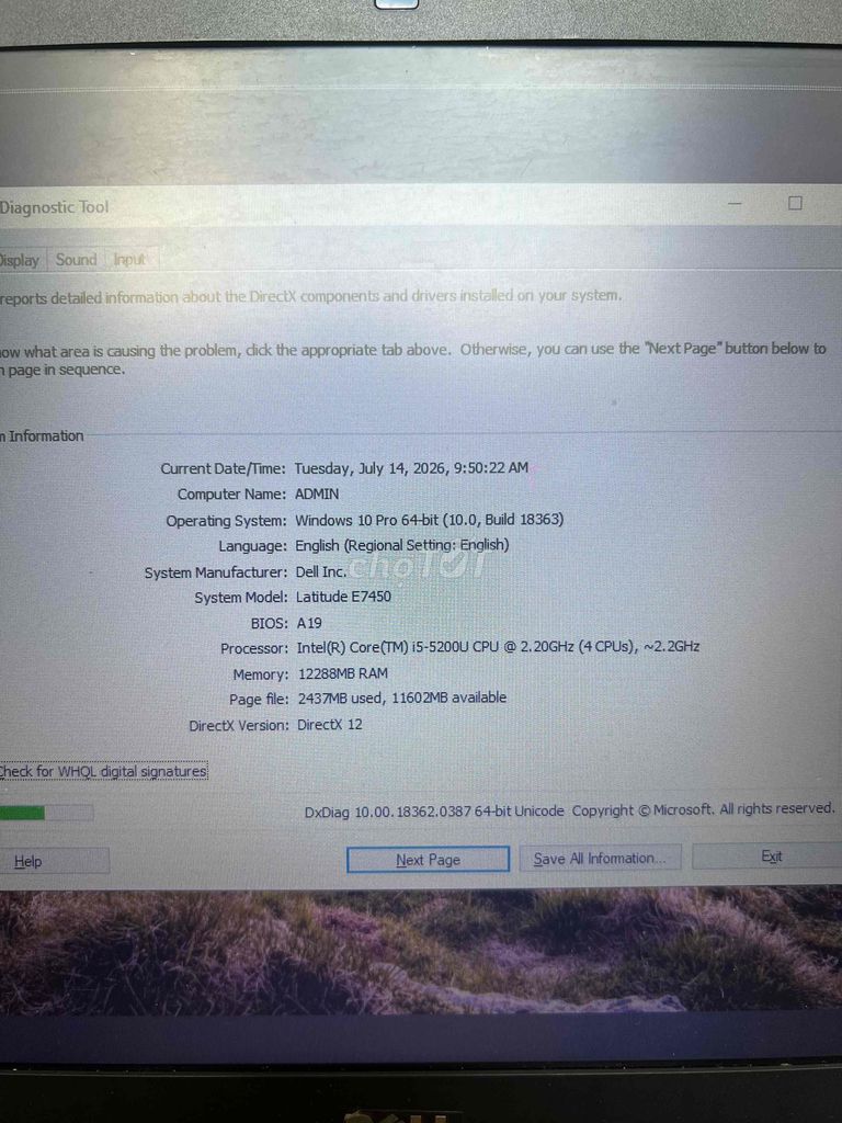 Bán E7450 12 Màn hình sọc nhẹ phía trên. Mua bán Laptop tại Huyện Bình Chánh Tp Hồ Chí Minh được đăng bởi Đinh hình 1