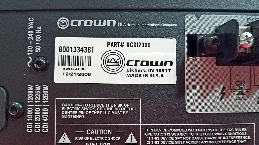 Main Crown CDi 2000 hàng eBay