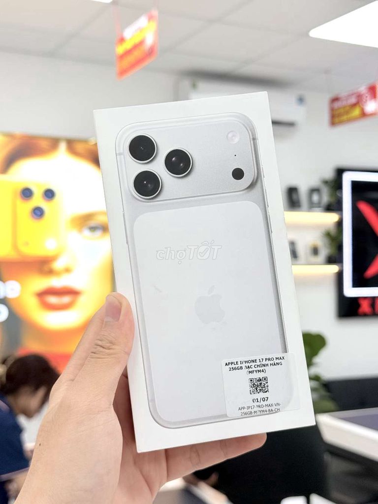 IPHONE 17 PRO MAX 256GB BẠC SILVER NEW SEAL CHẤT . Mua bán Điện thoại tại Huyện Trảng Bom Đồng Nai được đăng bởi X Mobile Trảng Bom hình 1