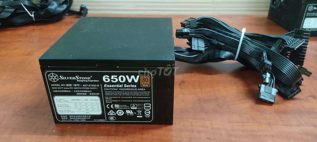 Nguồn silverstone 650w 80 plus