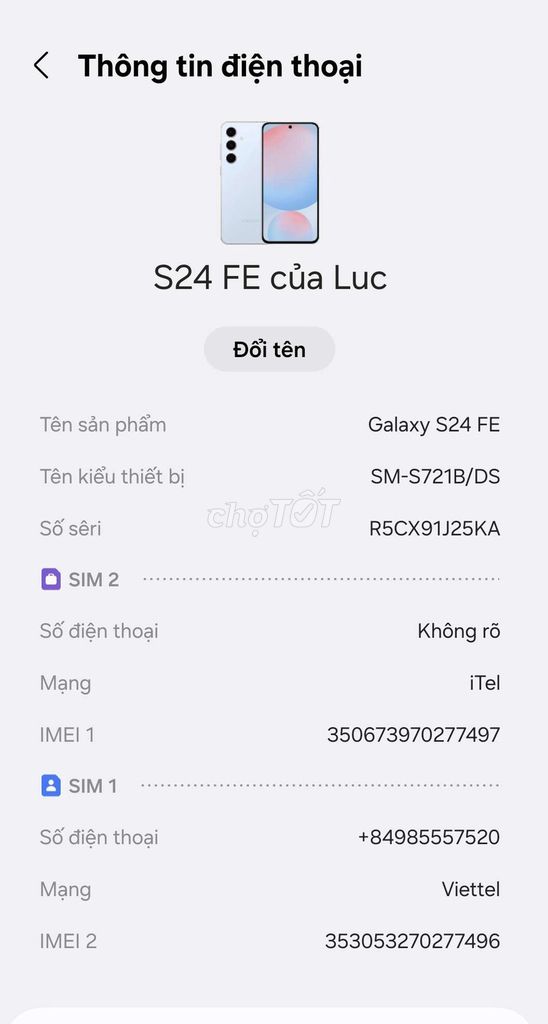 Samsung Galaxy S24 FE Xanh Màn hình sắc nét. Mua bán Điện thoại tại Huyện Nông Cống Thanh Hóa được đăng bởi Mưa hình 1