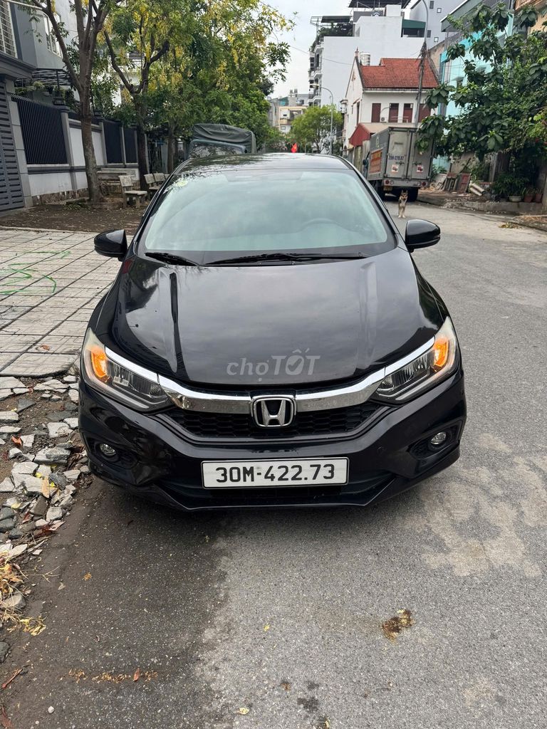 Honda City Top 2017 110000 км чёрный