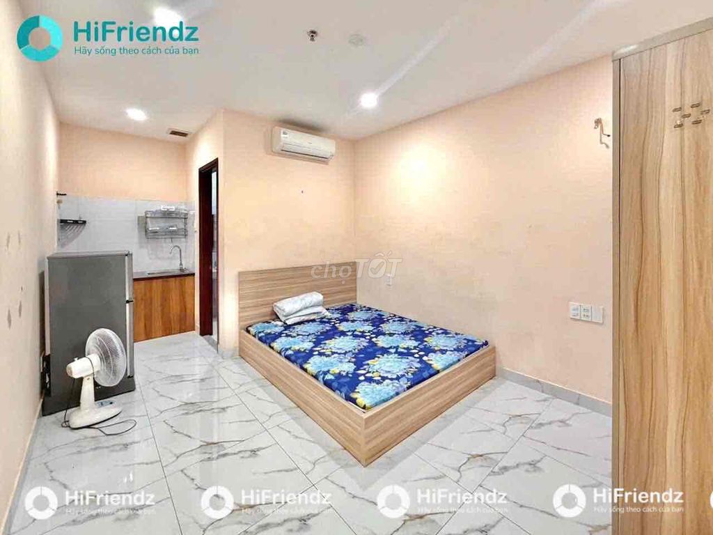 CHO THUÊ STUDIO ĐẦY ĐỦ NỘI THẤT - THANG MÁY - GẦN ĐH VHU -TRƯỜNG TRINH