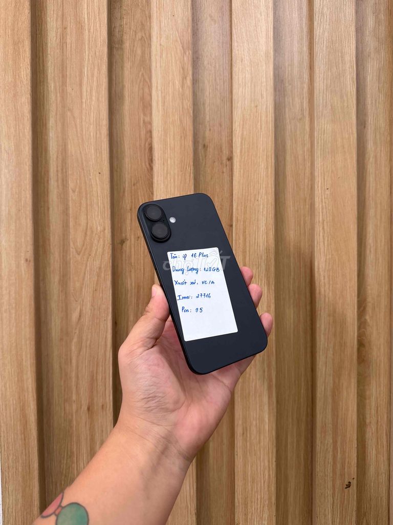 IPhone 16plus - 128G QT Sim zin ap Nguyên bản Pin. Mua bán Điện thoại tại Quận Đống Đa Hà Nội được đăng bởi  HT Mobie Trả góp nợ xáu bao duyệt hình 1