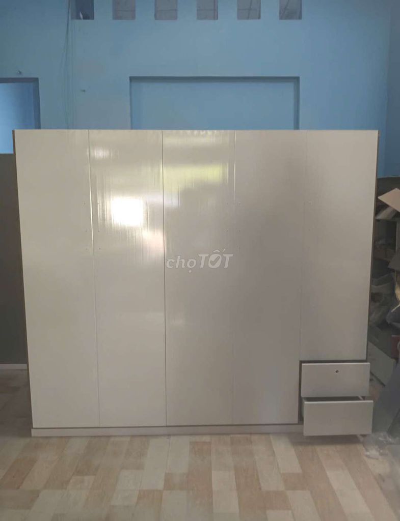TỦ NHỰA 5 CÁNH KHUNG MÀU ÓC CHÓ CÁNH TRẮNG . Mua bán Tủ, kệ gia đình tại Thành phố Dĩ An Bình Dương được đăng bởi Tủ nhựa đài loan hoàng quân hình 1
