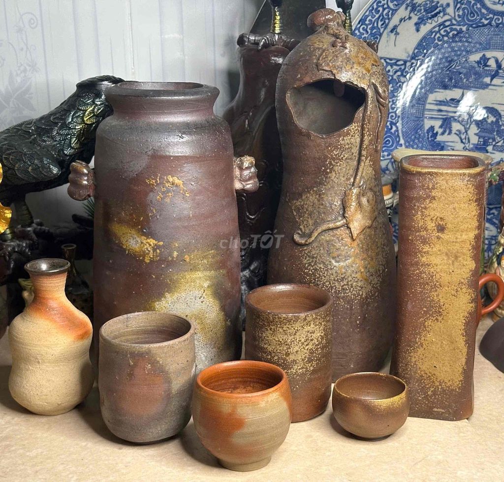 Bộ đồ gốm Bizen Thủ công. Mua bán Đồ sưu tầm, đồ cổ tại Thành phố Thủ Dầu Một Bình Dương được đăng bởi Nguyễn Di hình 1