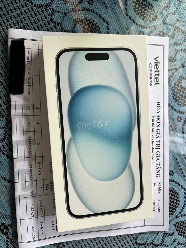 Iphone 15 Blue 128gb new 100% chưa bóc seal. Mua bán Điện thoại tại Thị xã Điện Bàn Quảng Nam được đăng bởi Lê Tùng hình 1