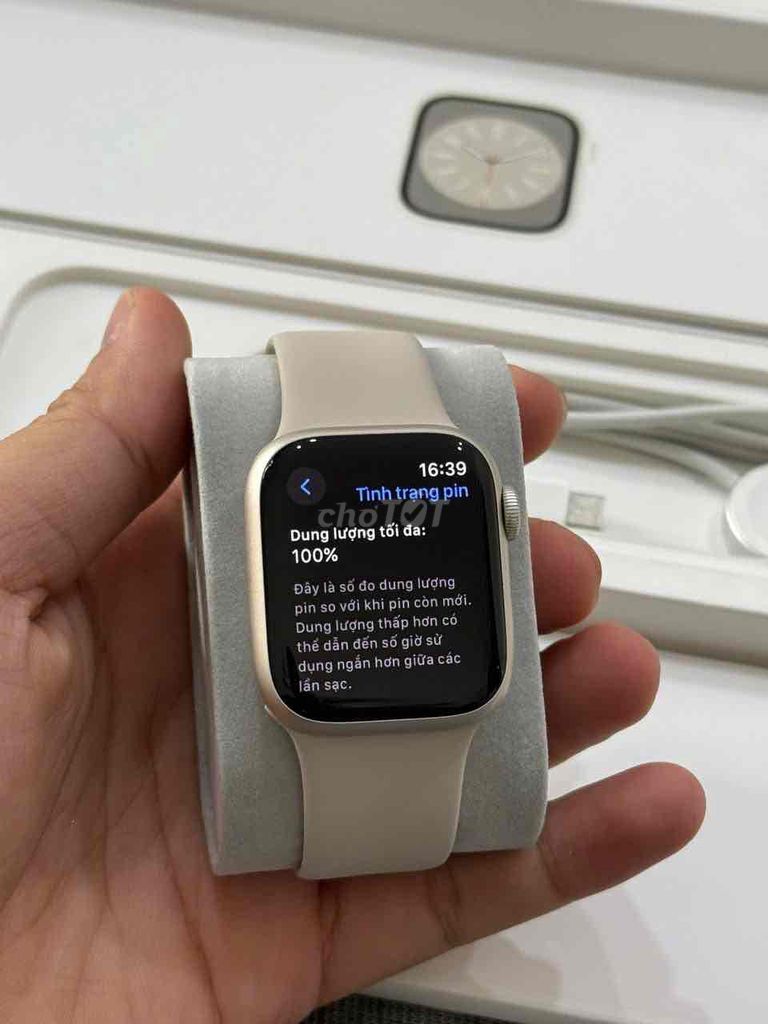 Apple Watch SE2 2023 Trắng Ngà Starlight Zin Đẹp