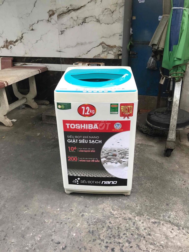 Máy giặt Toshiba 7.2kg trắng dùng rất tốt. Mua bán Máy giặt tại Quận 11 Tp Hồ Chí Minh được đăng bởi MẠNH HẢI hình 1