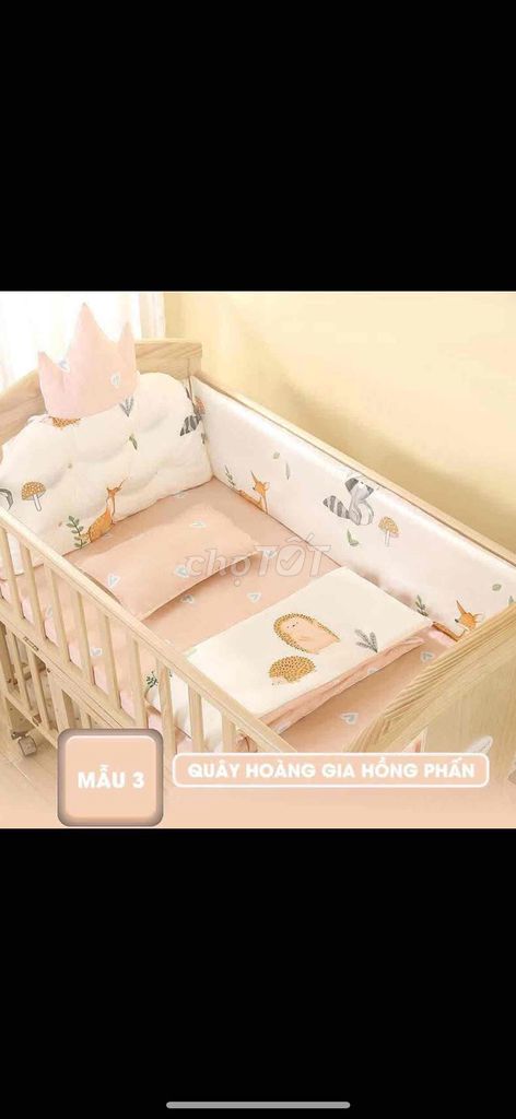 Nôi cũi đa năng Chilux Hồng phấn. Mua bán Mẹ và bé tại Huyện Krông Pắc Đắk Lắk được đăng bởi Hoàng Yến hình 1