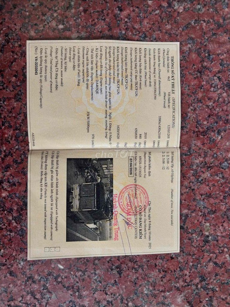 THACO TOWNER ĐỜI 2015 Tải 650kg thùng dài 2m1. Mua bán Xe tải, xe ben tại Quận Bình Thuỷ Cần Thơ được đăng bởi Phạm Nguyễn Băng Nhi hình 11