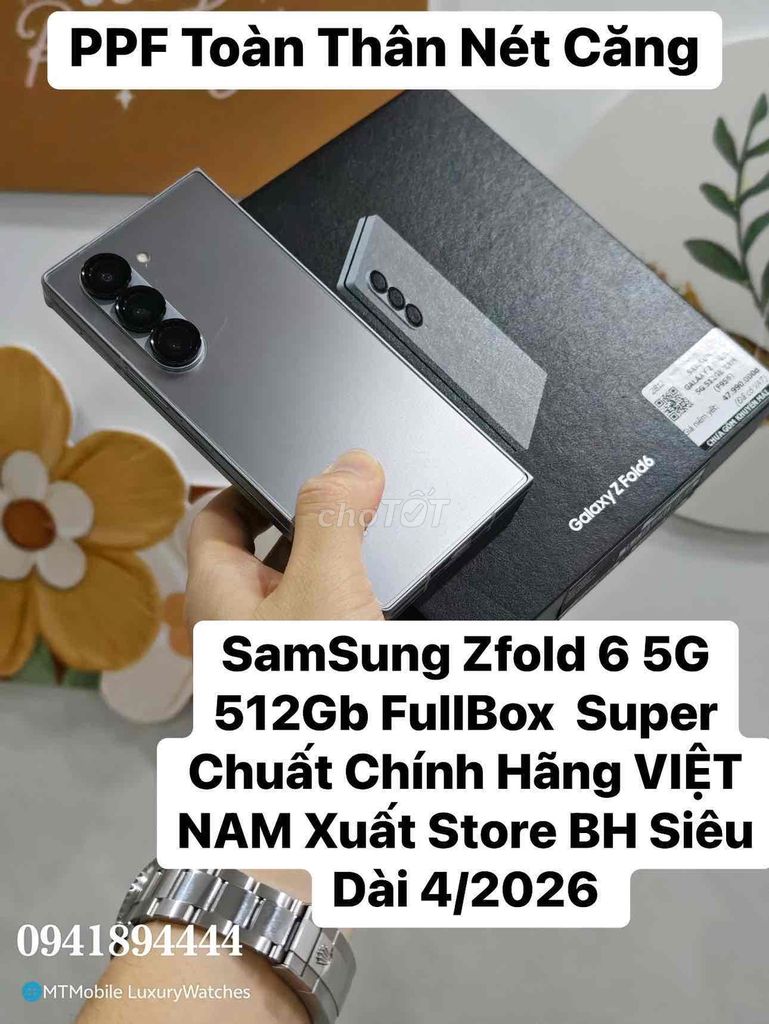 SamSung Zfold 6 5G 512Gb FullBox 4/2026 Siêu Chất