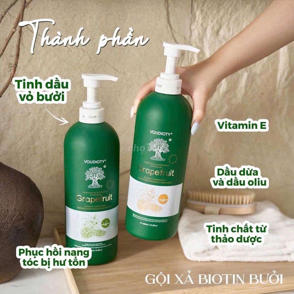 Gội xả biotin Collagen bưởi