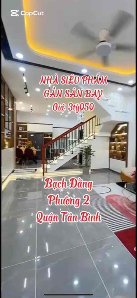 💥 KHU VIP DÂN CƯ SÂN BAY - BẠCH ĐẰNG-P2 - TÂN BÌNH. Giá 3tỷ050 DT 60m2