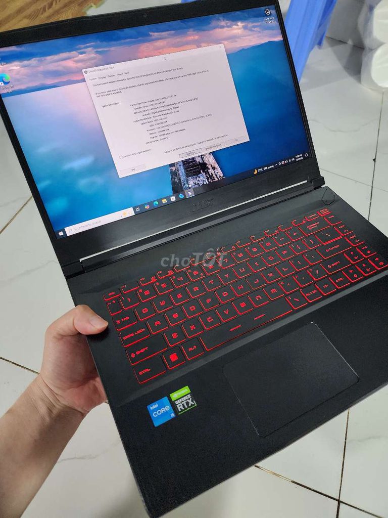 MSI i5-11400H 12CPUs RTX 3050Ti RAM 16G . Mua bán Laptop tại Thành phố Đà Lạt Lâm Đồng được đăng bởi phong hình 1