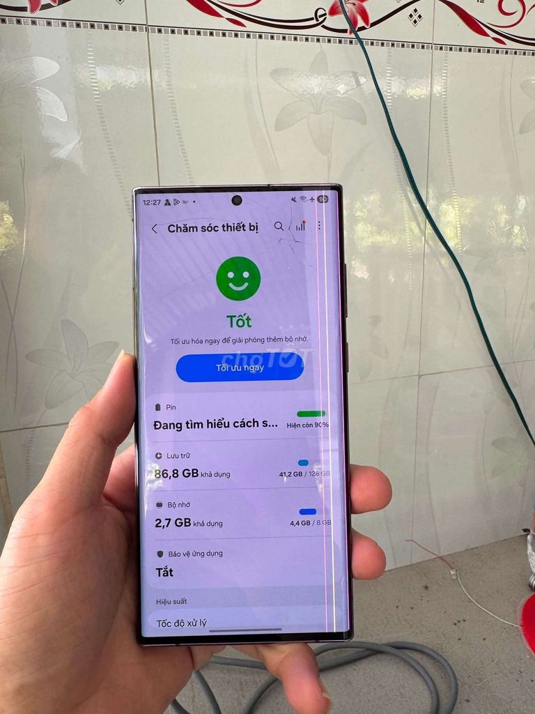 Samsung S22 Ultra 128GB Đỏ tía Like New. Mua bán Điện thoại tại Quận Cái Răng Cần Thơ được đăng bởi Rau Mùi hình 1