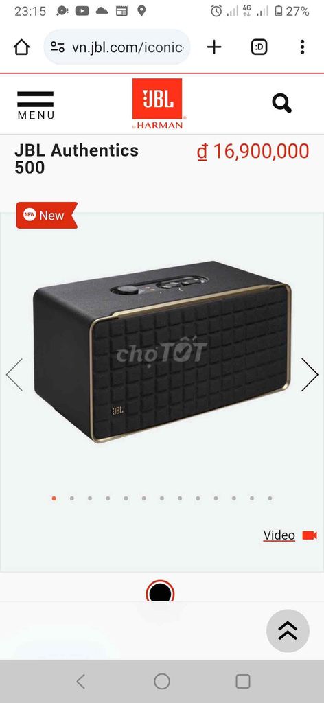 Cần pass lại loa JBL Bluetooth Authentics 500