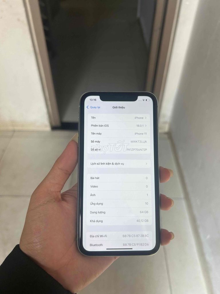 Apple iPhone 11 64GB Xanh Đã dùng. Mua bán Điện thoại tại Quận Cẩm Lệ Đà Nẵng được đăng bởi Đức Anh hình 1
