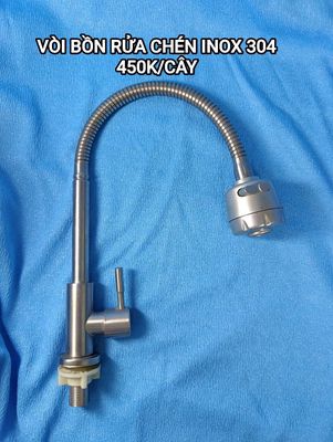 Vòi bồn rửa chén Inox 304 cần mềm bạc. Mua bán Thiết bị vệ sinh, nhà tắm tại Thành phố Phan Thiết Bình Thuận được đăng bởi HÀNG GIÁ RẺ