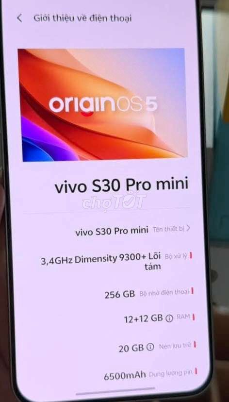 Vivo S30 Pro mini 256GB Xanh 99%. Mua bán Điện thoại tại Huyện Buôn Đôn Đắk Lắk được đăng bởi Quân hình 1