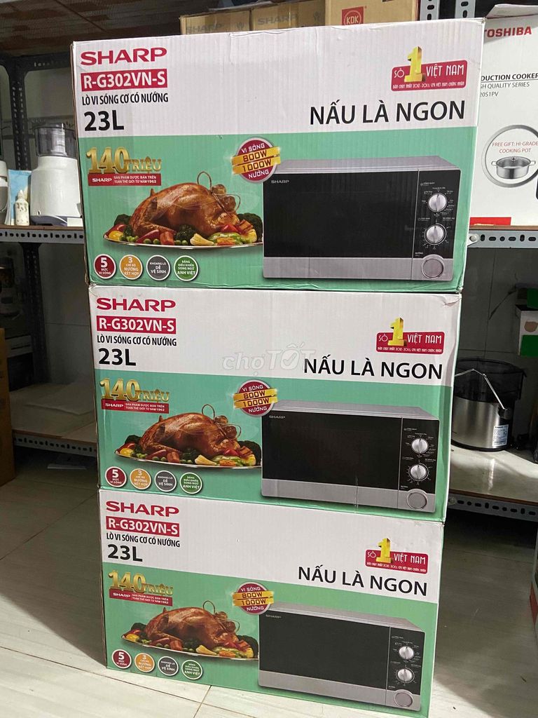 Lò vi sóng có nướng Sharp R-G302VN-S 23 lít