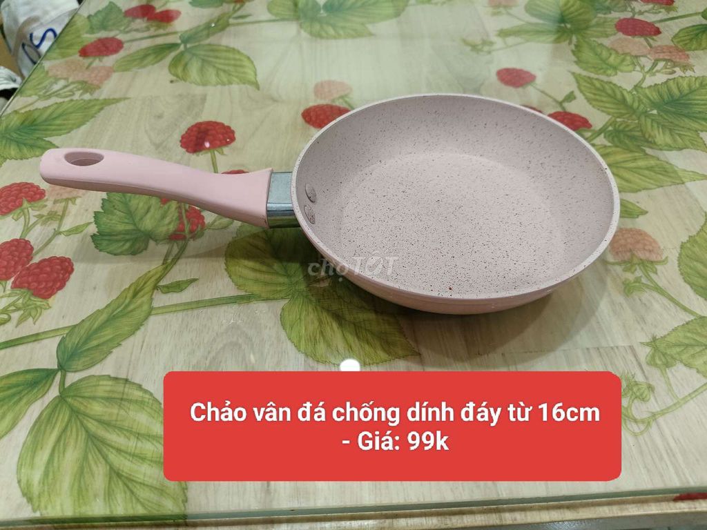 Chảo vân đá chống dính đáy từ 16cm